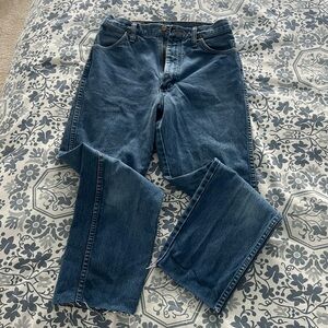 Wrangler Denim High Waist Cowboy Cut Slim Size 4
